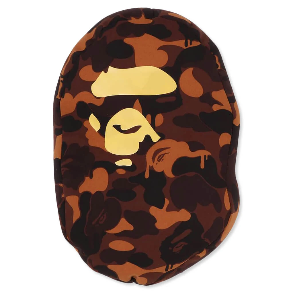 Valentine Chocolate Camo Ape Head Cushion - Brown 3 Valentine Chocolate Camo Ape Head Cushion - Brown