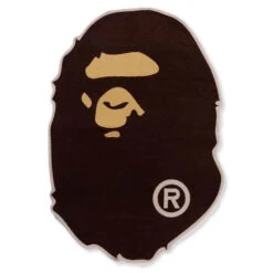 Ape Head Rug L - Brown