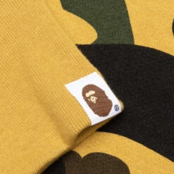 1st Camo 2nd Shark Full Zip Hoodie - Yellow -Feature store 1st Camo 2nd Shark Full Zip Hoodie Yellow 001ZPK801004M YEL 08 14 24 Feature KN 7