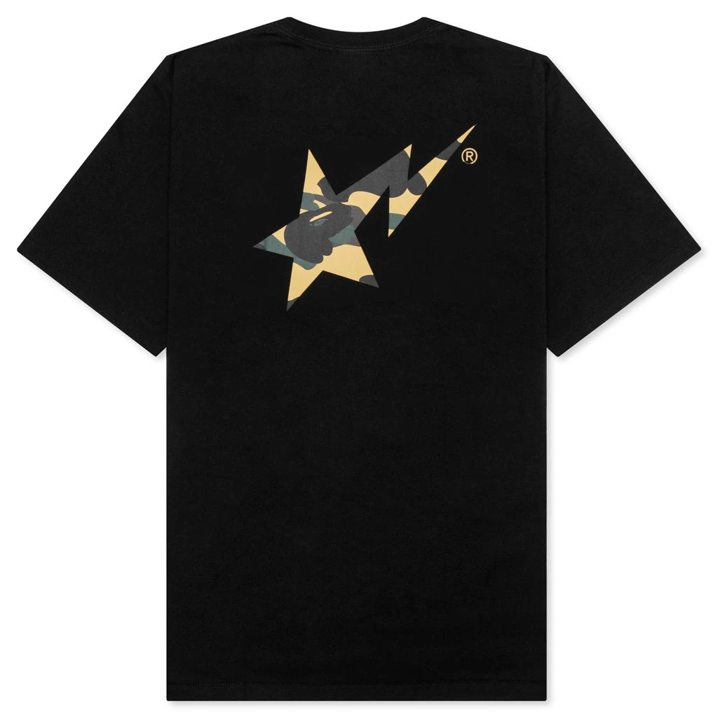 1st Camo Bape STA Tee - Black/Yellow 4 1st Camo Bape STA Tee - Black/Yellow - Image 2