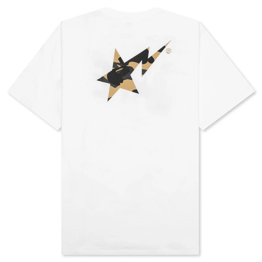 1st Camo Bape STA Tee - White/Yellow 4 1st Camo Bape STA Tee - White/Yellow - Image 2