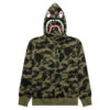 1st Camo Shark Full Zip Hoodie - Green -Feature store 1st Camo Shark Full Zip Hoodie M Green 001ZPJ801009MGRN 12 07 23 Feature KN