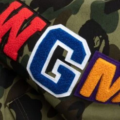 1st Camo Shark Full Zip Hoodie - Green -Feature store 1st Camo Shark Full Zip Hoodie M Green 001ZPJ801009MGRN 12 07 23 Feature KN 8