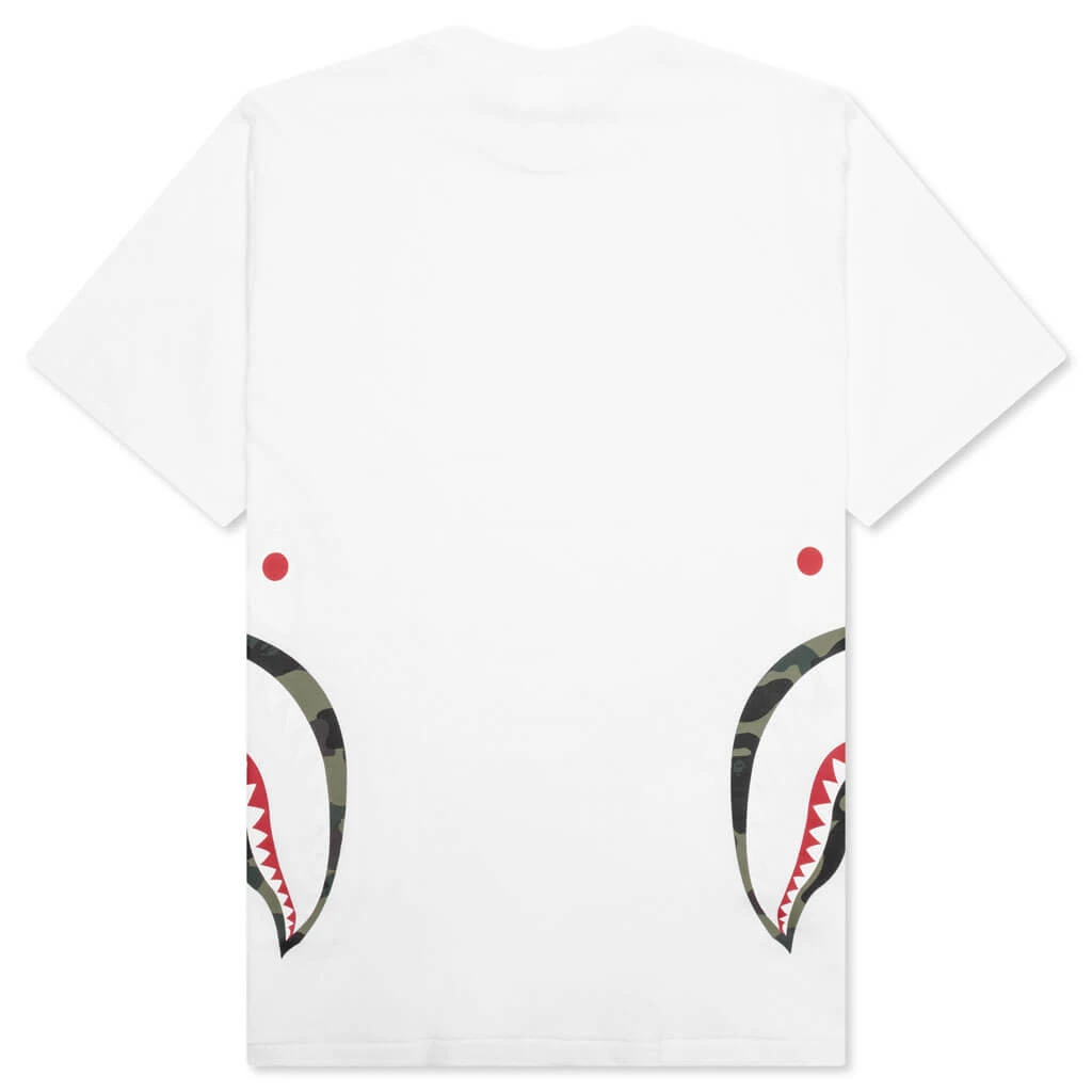 1st Camo Side Shark Tee - White/Green 4 1st Camo Side Shark Tee - White/Green - Image 2