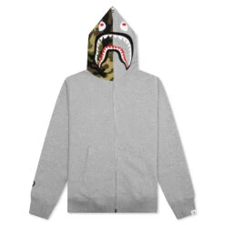 1st Shark Full Zip Hoodie - Gray