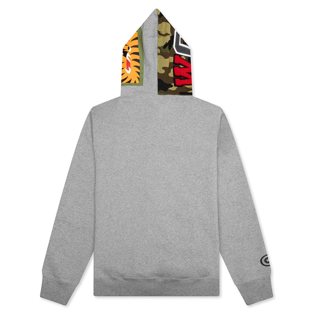 1st Shark Full Zip Hoodie - Gray 4 1st Shark Full Zip Hoodie - Gray - Image 2