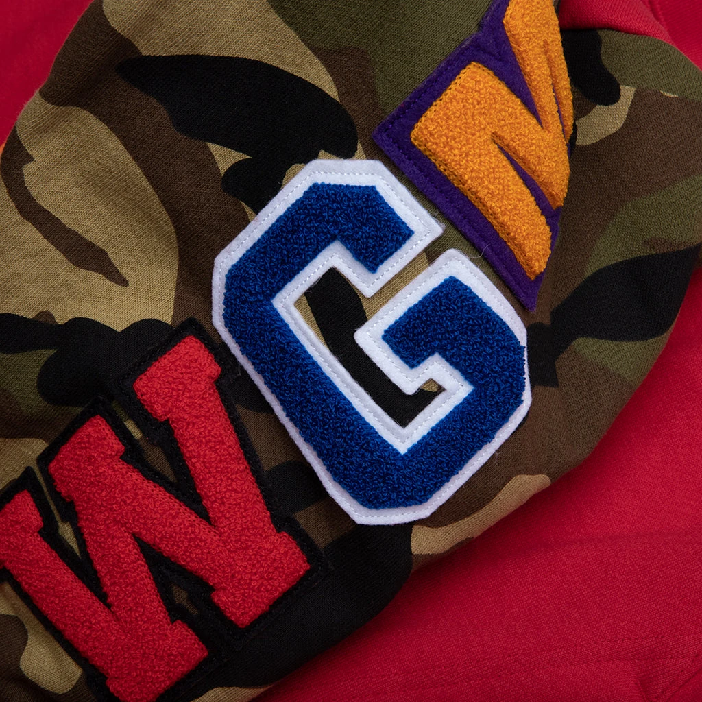 1st Shark Full Zip Hoodie - Red 5 1st Shark Full Zip Hoodie - Red - Image 3