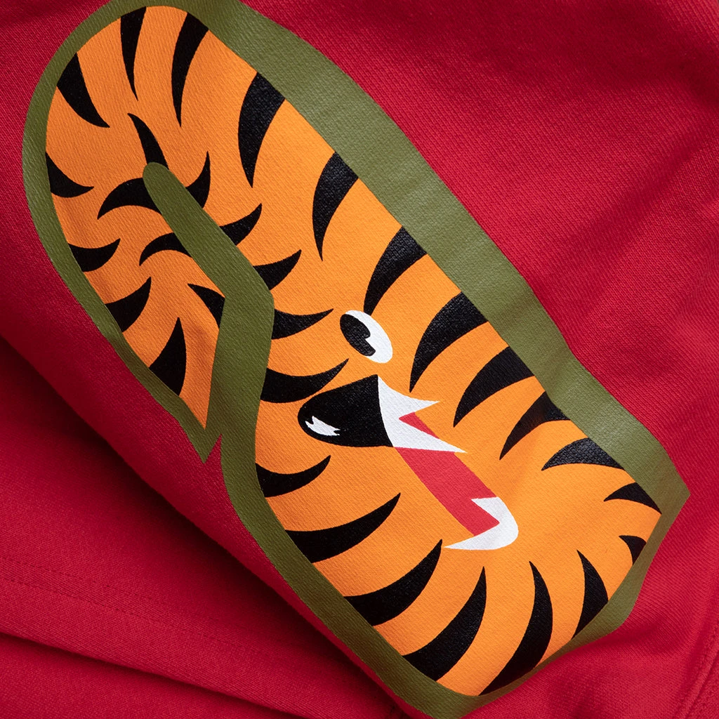 1st Shark Full Zip Hoodie - Red 6 1st Shark Full Zip Hoodie - Red - Image 4