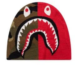 1st Shark Knit Cap - Red