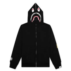 2nd Shark Full Zip Hoodie - Black