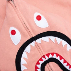 2nd Shark Full Zip Hoodie - Pink -Feature store 2nd Shark Full Zip Hoodie Pink Double Check Retail 001ZPK701006M PNK 08 10 25 Feature JA 10