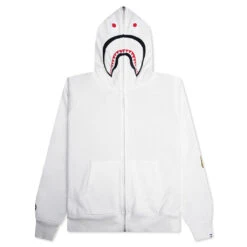 2nd Shark Full Zip Hoodie - White