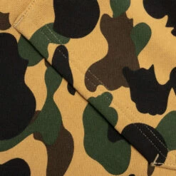 1st Camo Crazy College Full Zip Hoodie - Yellow 13 1st Camo Crazy College Full Zip Hoodie - Yellow -Feature store A Bathing Ape 1St Camo Crazy College Full Zip Hoodie Yellow 001ZPJ301015MYEL 03 01 23 Feature VR 10