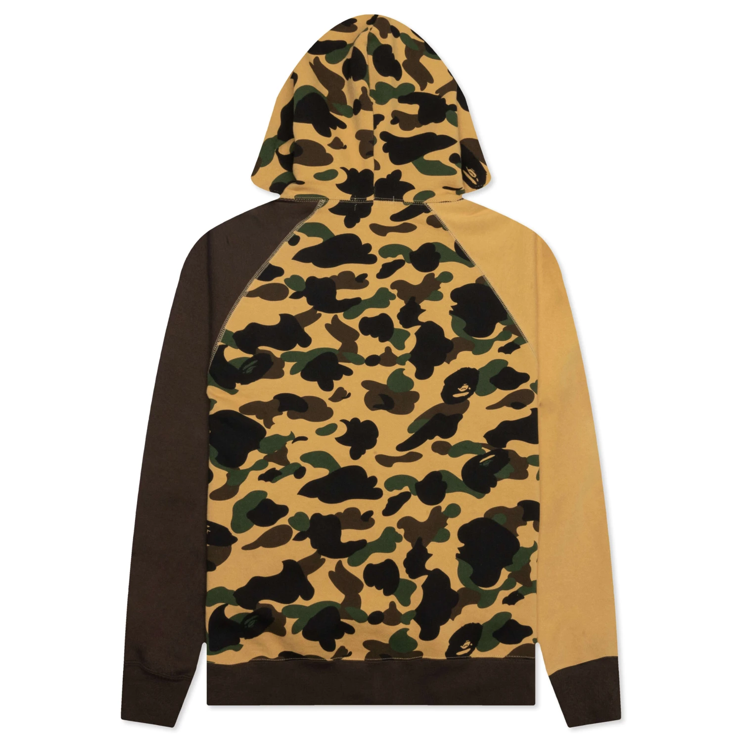 1st Camo Crazy College Full Zip Hoodie - Yellow 4 1st Camo Crazy College Full Zip Hoodie - Yellow - Image 2