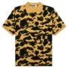 1st Camo One Point Relaxed Fit Polo - Yellow 1 1st Camo One Point Relaxed Fit Polo - Yellow -Feature store A Bathing Ape 1St Camo One Point Relaxed Fit Polo Yellow 001POJ301004M YEL 06 29 23 Feature KN MG