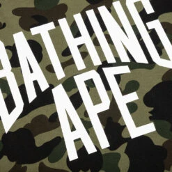 1st Camo Crazy NYC Logo Relaxed Fit Crewneck - Green 8 1st Camo Crazy NYC Logo Relaxed Fit Crewneck - Green -Feature store A Bathing Ape 1st Camo Crazy NYC Logo Relaxed Fit Crewneck Green 001SWJ301010M 04 14 23 Feature KN 6