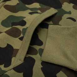 1st Camo Full Zip Hoodie - Green -Feature store A Bathing Ape 1st Camo Full Zip Hoodie Green 001ZPJ301012M 04 15 23 Feature KN 8