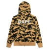 1st Camo Full Zip Hoodie - Yellow 2 1st Camo Full Zip Hoodie - Yellow -Feature store A Bathing Ape 1st Camo Full Zip Hoodie Yellow 001ZPJ301012M 04 15 23 Feature KN