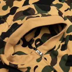 1st Camo Full Zip Hoodie - Yellow -Feature store A Bathing Ape 1st Camo Full Zip Hoodie Yellow 001ZPJ301012M 04 15 23 Feature KN 8