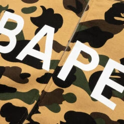 1st Camo Full Zip Hoodie - Yellow -Feature store A Bathing Ape 1st Camo Full Zip Hoodie Yellow 001ZPJ301012M 04 15 23 Feature KN 9