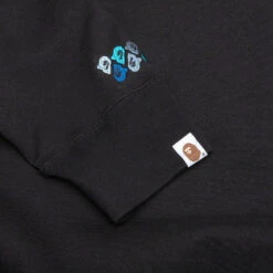 Abc Camo Patch Loose Fit Crewneck - Black 8 Abc Camo Patch Loose Fit Crewneck - Black -Feature store A Bathing Ape Abc Camo Patch Loose Fit Crewneck Black 001SWJ301009M 04 15 23 Feature KN 5