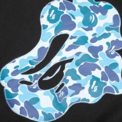 Abc Camo Patch Loose Fit Crewneck - Black 9 Abc Camo Patch Loose Fit Crewneck - Black -Feature store A Bathing Ape Abc Camo Patch Loose Fit Crewneck Black 001SWJ301009M 04 15 23 Feature KN 6
