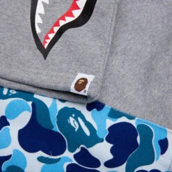 Abc Camo Side Shark Sweat Shorts - Blue -Feature store A Bathing Ape Abc Camo Side Shark Sweat Shorts Blue 001SPJ301016M 04 15 23 Feature KN 5
