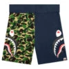 Abc Camo Side Shark Sweat Shorts - Green 2 Abc Camo Side Shark Sweat Shorts - Green -Feature store A Bathing Ape Abc Camo Side Shark Sweat Shorts Green 001SPJ301016M GRN 04 20 23 Feature DV