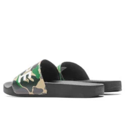 Abc Camo Slide Sandals - Green -Feature store A Bathing Ape Abc Camo Slide Sandals Green 001FWJ301010M GRN 06 29 23 Feature VR 4