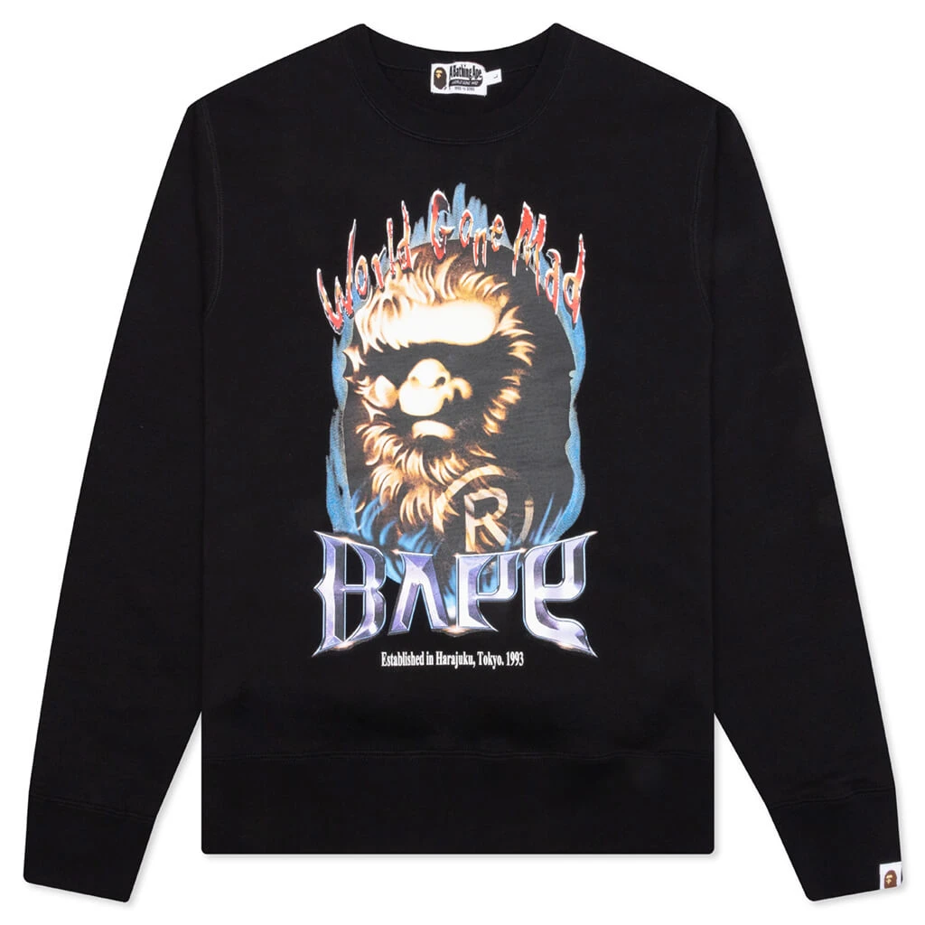 Bape Ape Head Crewneck - Black 3 Bape Ape Head Crewneck - Black