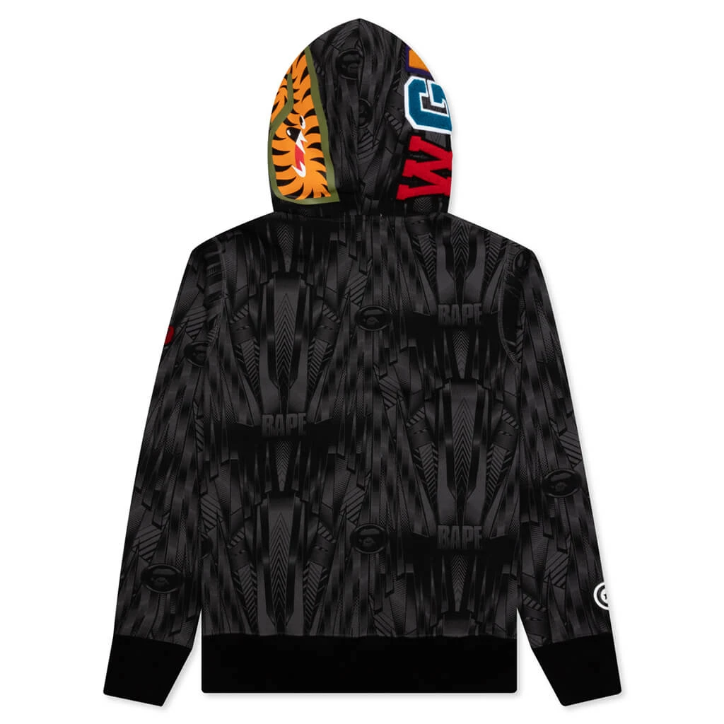 Bape Speed Racer Shark Full Zip Hoodie - Black 4 Bape Speed Racer Shark Full Zip Hoodie - Black - Image 2