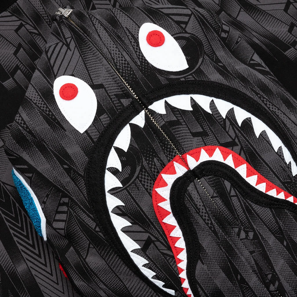 Bape Speed Racer Shark Full Zip Hoodie - Black 5 Bape Speed Racer Shark Full Zip Hoodie - Black - Image 3