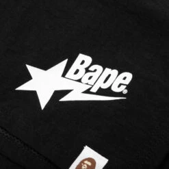 Bape Sta Logo Beach Shorts - Black 9 Bape Sta Logo Beach Shorts - Black -Feature store A Bathing Ape Bape Sta Logo Beach Shorts Black 001SPJ301024M BLK 06 29 23 Feature KN 6