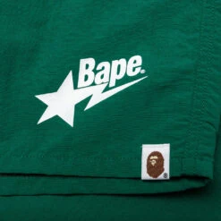 Bape Sta Logo Beach Shorts - Green -Feature store A Bathing Ape Bape Sta Logo Beach Shorts Green 001SPJ301024M GRN 06 30 23 Feature JP 7