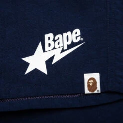 Bape Sta Logo Beach Shorts - Navy 11 Bape Sta Logo Beach Shorts - Navy -Feature store A Bathing Ape Bape Sta Logo Beach Shorts Navy 001SPJ301024M NVY 06 30 23 Feature JP 7