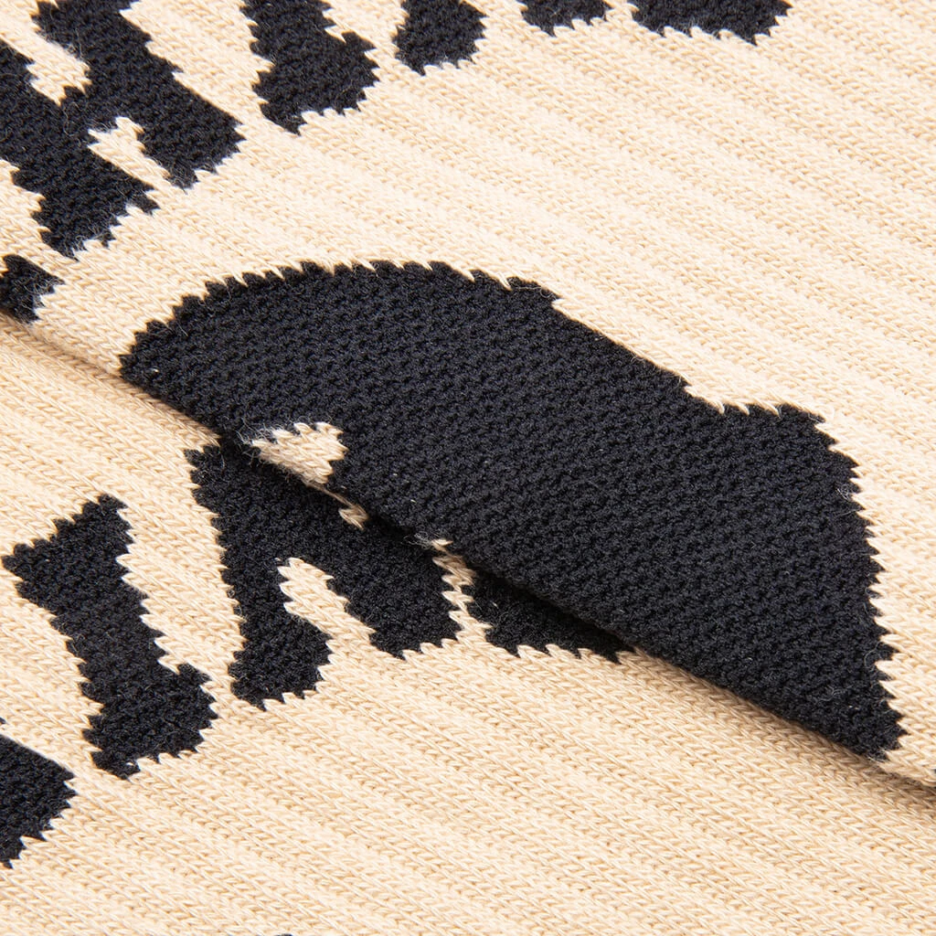 College Socks - Beige 4 College Socks - Beige - Image 2