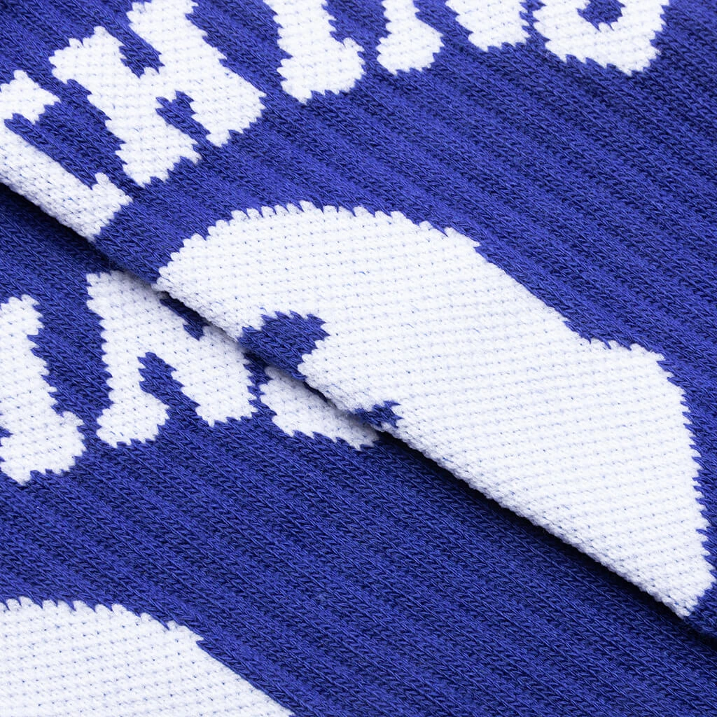 College Socks - Blue 4 College Socks - Blue - Image 2