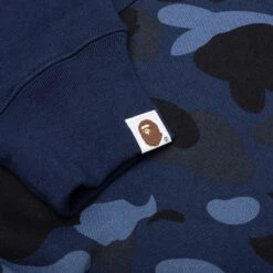 Color Camo College Cutting Relaxed Fit Hoodie - Navy 11 Color Camo College Cutting Relaxed Fit Hoodie - Navy -Feature store A Bathing Ape Color Camo College Cutting Relaxed Fit Hoodie Navy 001PPJ301007M 04 15 23 Feature KN 8