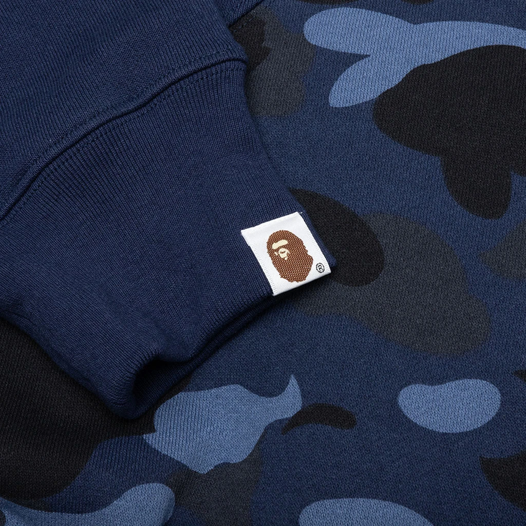 Color Camo College Cutting Relaxed Fit Hoodie - Navy 6 Color Camo College Cutting Relaxed Fit Hoodie - Navy - Image 4