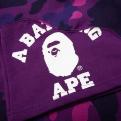 Color Camo Cutting Sweat Shorts - Purple -Feature store A Bathing Ape Color Camo Cutting Sweat Shorts Purple 001SPJ301012M PUR 06 30 23 Feature JP 5