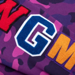 Color Camo Embroidery Shark Crewneck - Purple -Feature store A Bathing Ape Color Camo Embroidery Shark Crewneck Purple 001SWJ201003M PUR 05 22 23 Feature VR 7