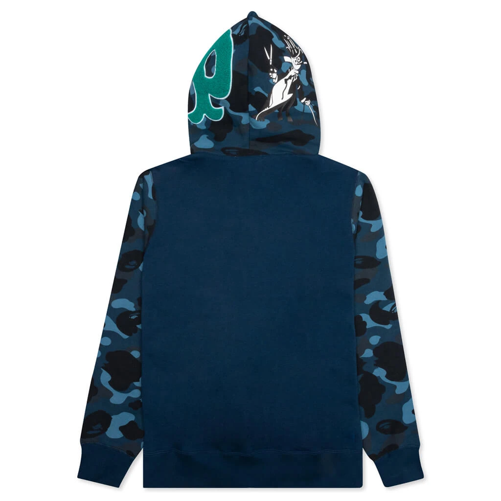 Color Camo Panda Full Zip Hoodie - Navy 4 Color Camo Panda Full Zip Hoodie - Navy - Image 2