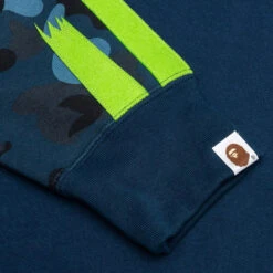 Color Camo Panda Full Zip Hoodie - Navy 12 Color Camo Panda Full Zip Hoodie - Navy -Feature store A Bathing Ape Color Camo Panda Full Zip Hoodie Navy 001ZPJ201004M NVY 04 17 23 Feature KN 7