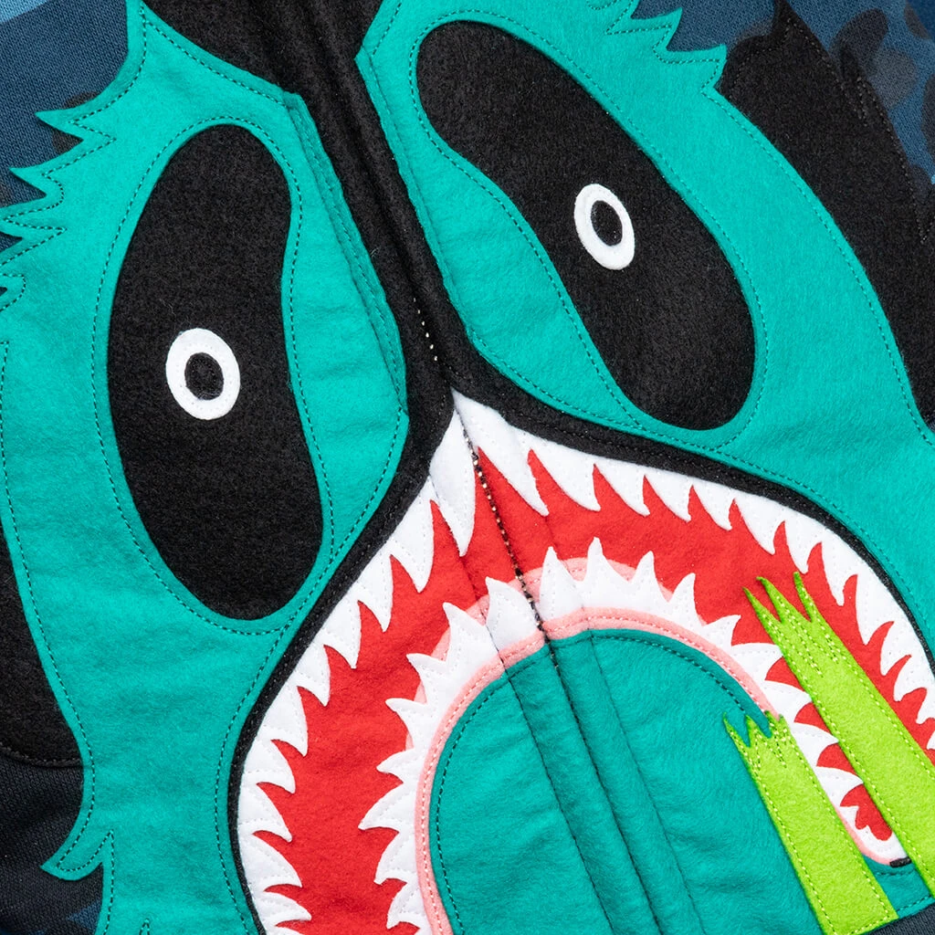 Color Camo Panda Full Zip Hoodie - Navy 5 Color Camo Panda Full Zip Hoodie - Navy - Image 3