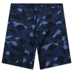 Color Camo Shark Reversible Shorts - Navy 9 Color Camo Shark Reversible Shorts - Navy -Feature store A Bathing Ape Color Camo Shark Reversible Shorts Navy 001SPJ301017M NVY 07 04 23 Feature KN 5