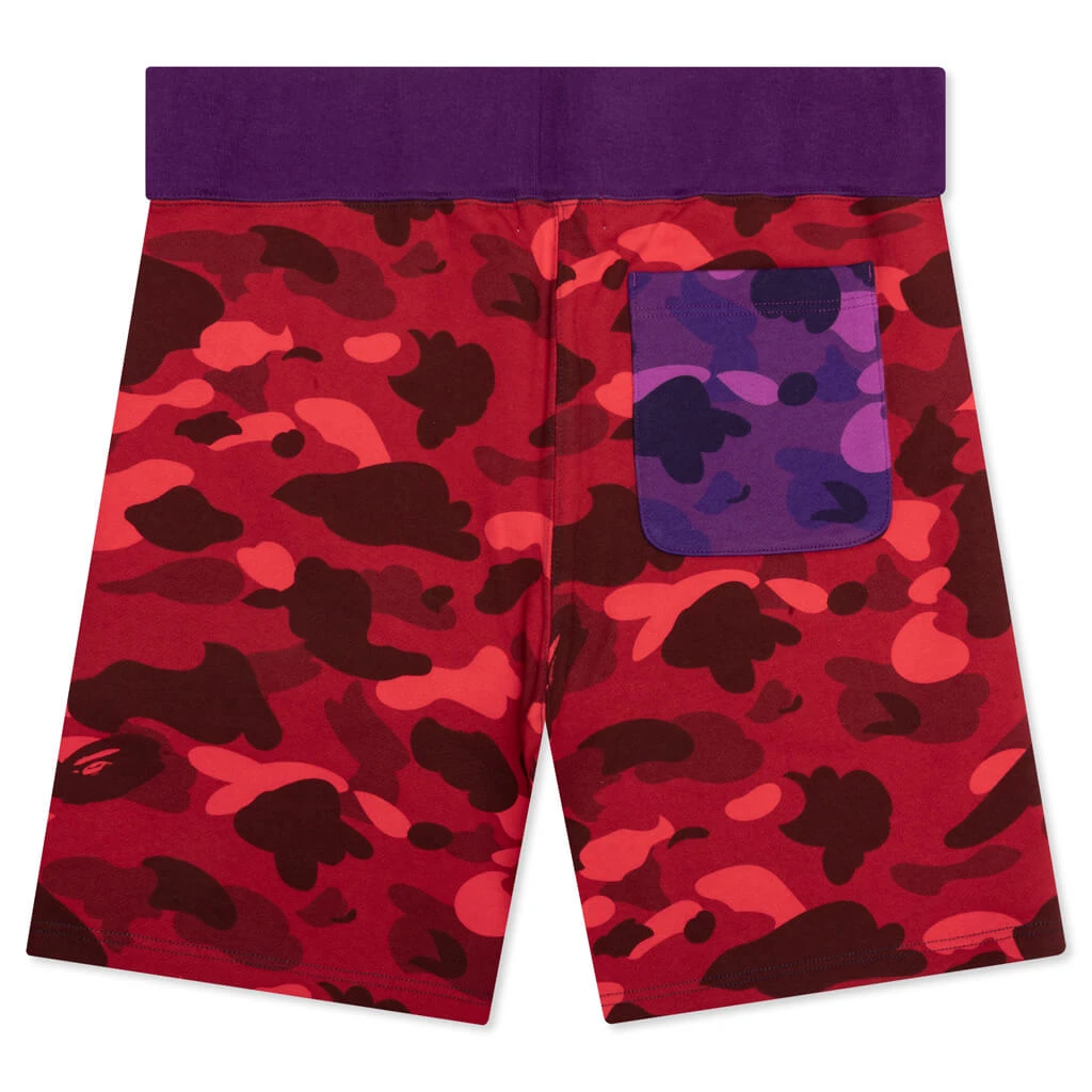 Crazy Camo Shark Sweat Shorts - Navy 4 Crazy Camo Shark Sweat Shorts - Navy - Image 2
