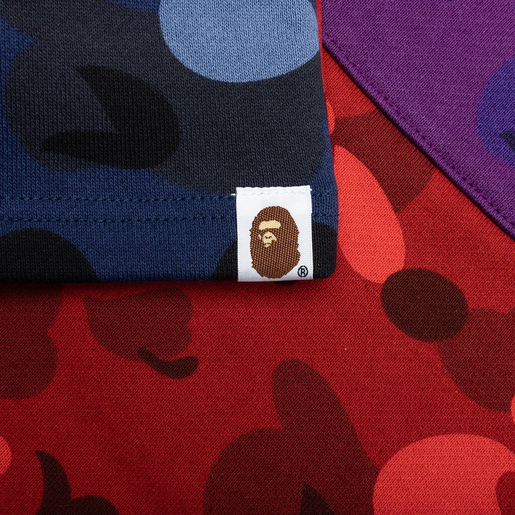 Crazy Camo Shark Sweat Shorts - Navy 7 Crazy Camo Shark Sweat Shorts - Navy - Image 5