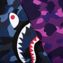 Crazy Shark Wide Fit Full Zip Double Hoodie - Multi -Feature store A Bathing Ape Crazy Shark Wide Fit Full Zip Double Hoodie Multi 001ZPI201001M MUL 01 03 23 Feature VR 17