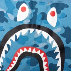 Honeycomb Camo Shark Sweat Shorts - Blue -Feature store A Bathing Ape Honeycomb Camo Shark Sweat Shorts Blue 001SPJ301009M BLU 06 30 23 Feature JP 7