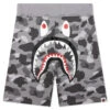Honeycomb Camo Shark Sweat Shorts - Grey 2 Honeycomb Camo Shark Sweat Shorts - Grey -Feature store A Bathing Ape Honeycomb Camo Shark Sweat Shorts Gray 001SPJ301009M GRA 06 30 23 Feature JP